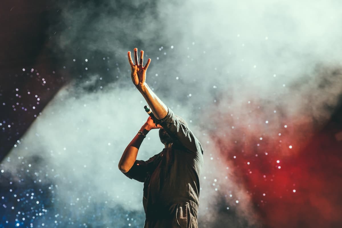 Performer on stage